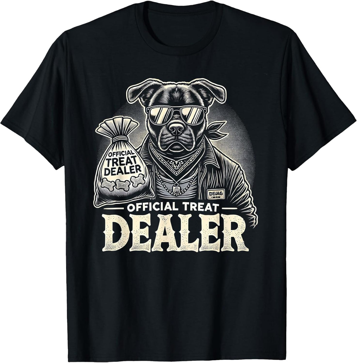 Dog Lover Official Treat Dealer Funny Pet Design Tee Unisex , , , Long Sleeve Tee