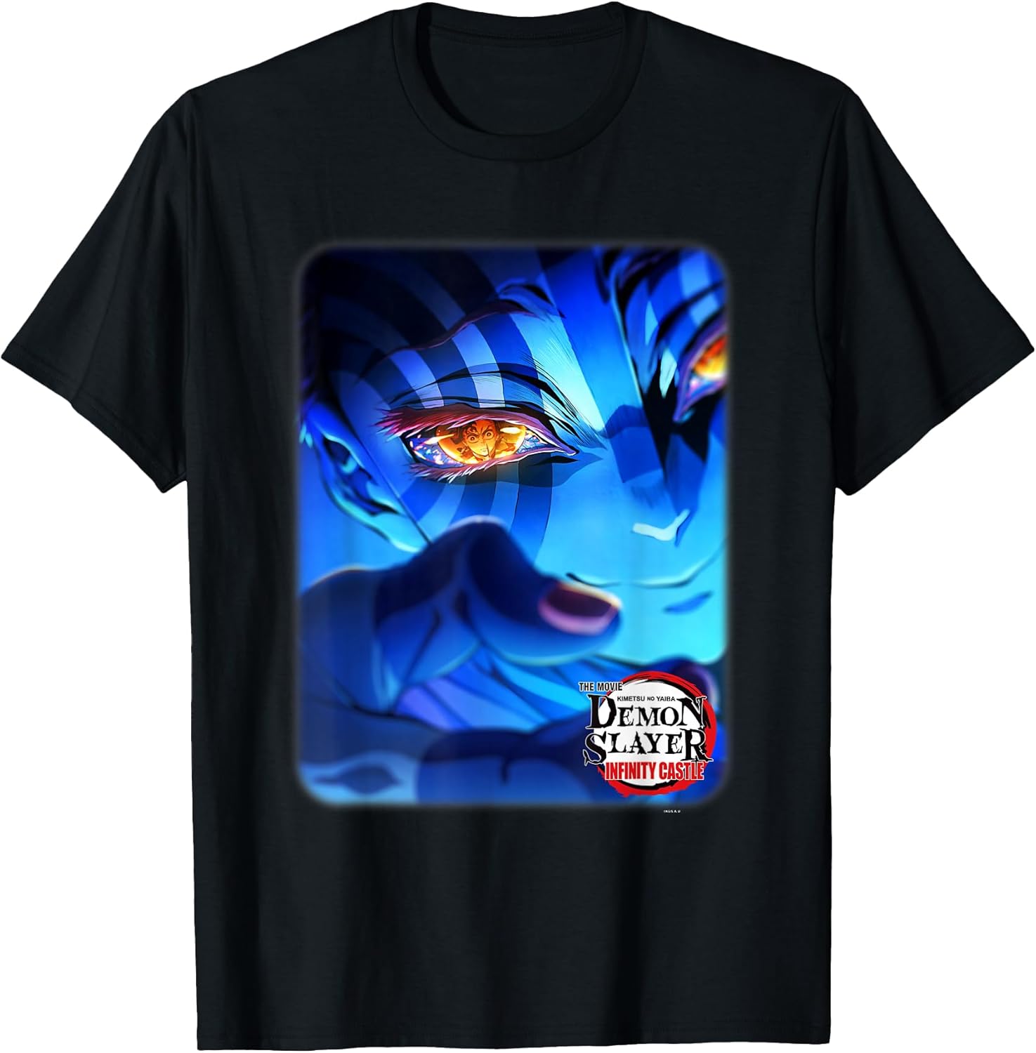Infinity Castle Akaza Eye Reflection Art Unisex , , , Long Sleeve Tee