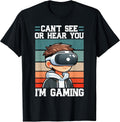 Can't See Or Hear You I'm Gaming VR Gamer Headset Retro Unisex , , , Long Sleeve Tee