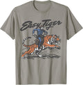 Vintage Distressed Tiger Graphic Tees