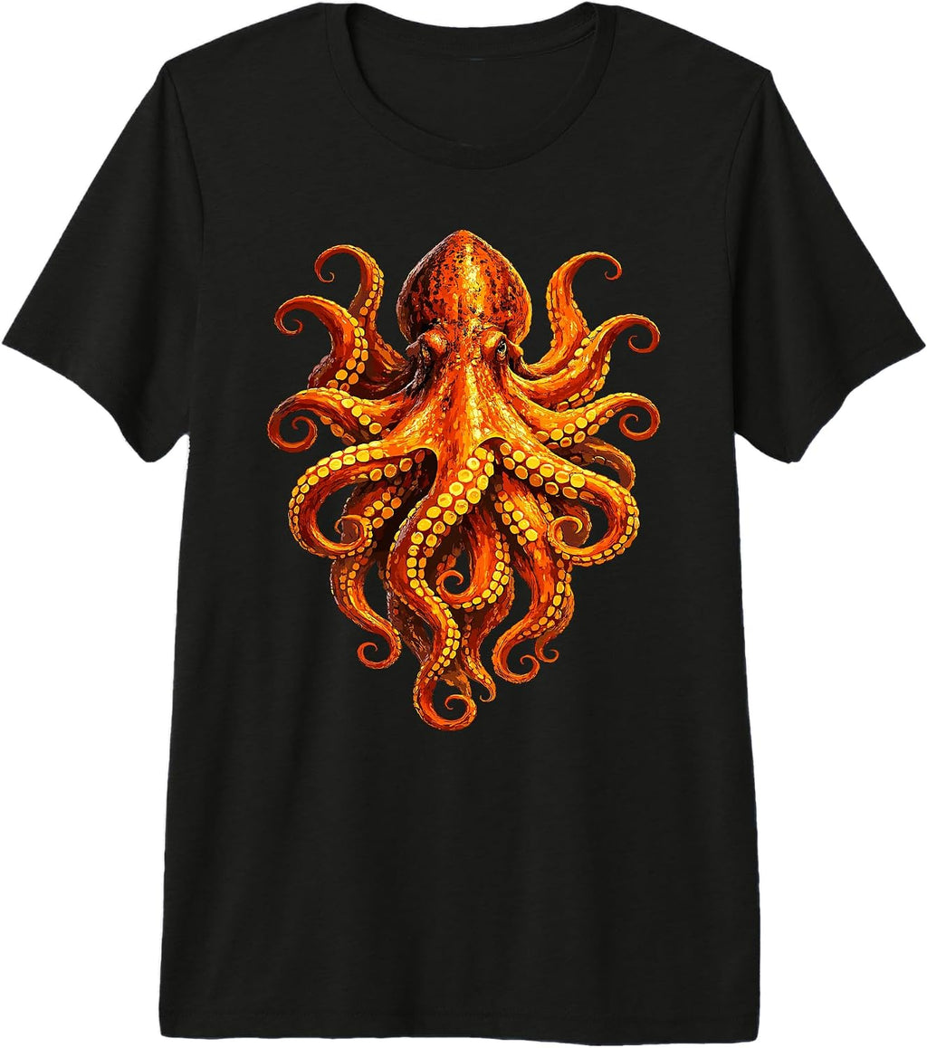 Deep Sea Marine Life Octopus Lovers Tee