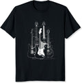 Guitar Shirt for Men Music Shirt for Guitar Players and Music Lovers Band Graphic Tee