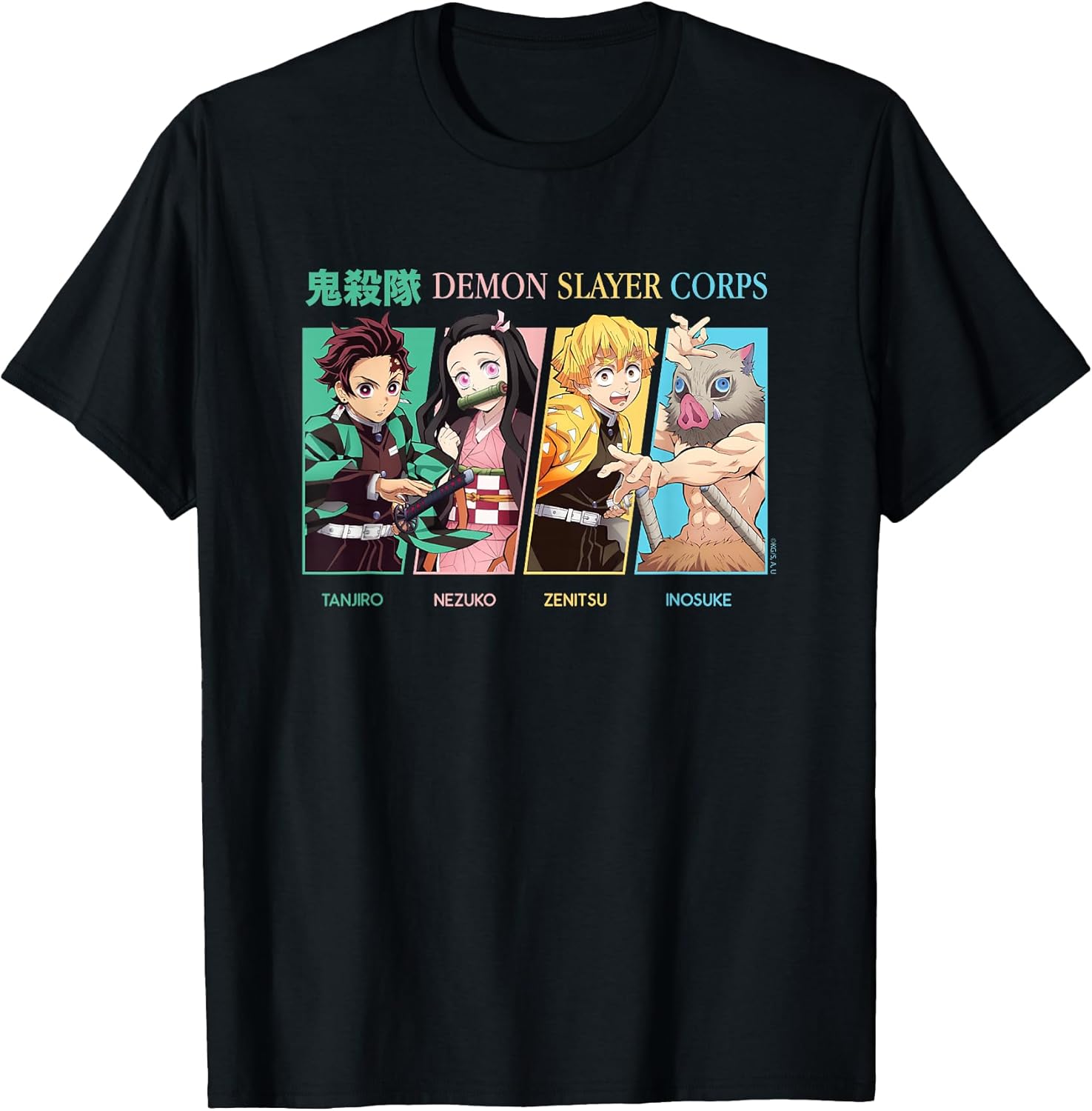 Kimetsu no Yaiba Tanjiro Nezuko Corps Portrait Unisex , , , Long Sleeve Tee