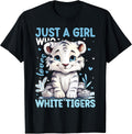 White Tiger Lover Girls Kids Women Gifts