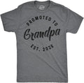 Crazy Dog Mens Shirts Promoted to Papa Grandpa or Uncle 2025 Funny Fathers Day Tees Unisex , , , Long Sleeve Tee