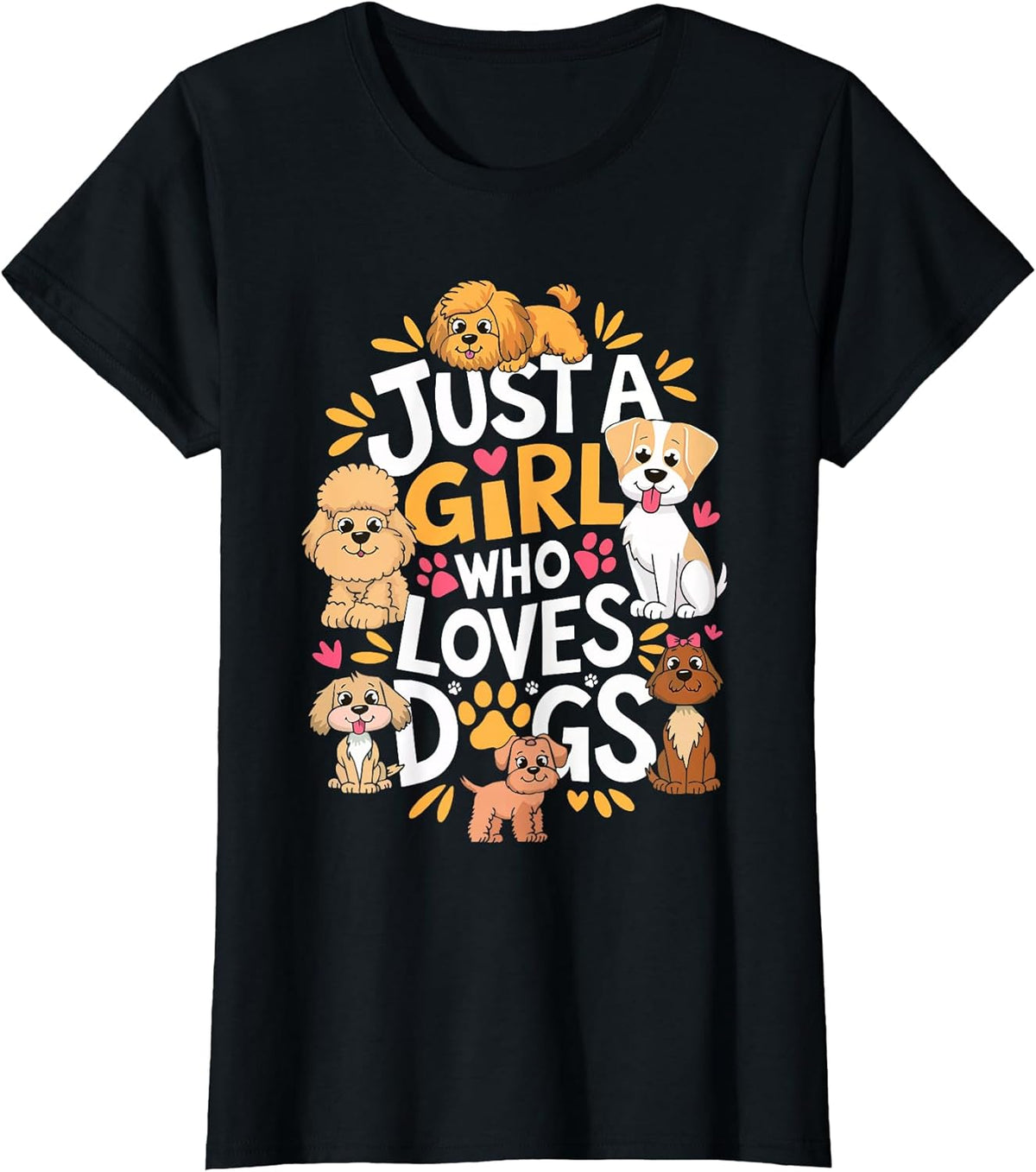 Just A Girl Who Loves Dogs Shirt Women Kids Dog Lover Unisex , , , Long Sleeve Tee