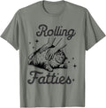 Rolling Fatties Cat Funny Cute Cat Lover Kitten Owner Kitty Unisex , , , Long Sleeve Tee