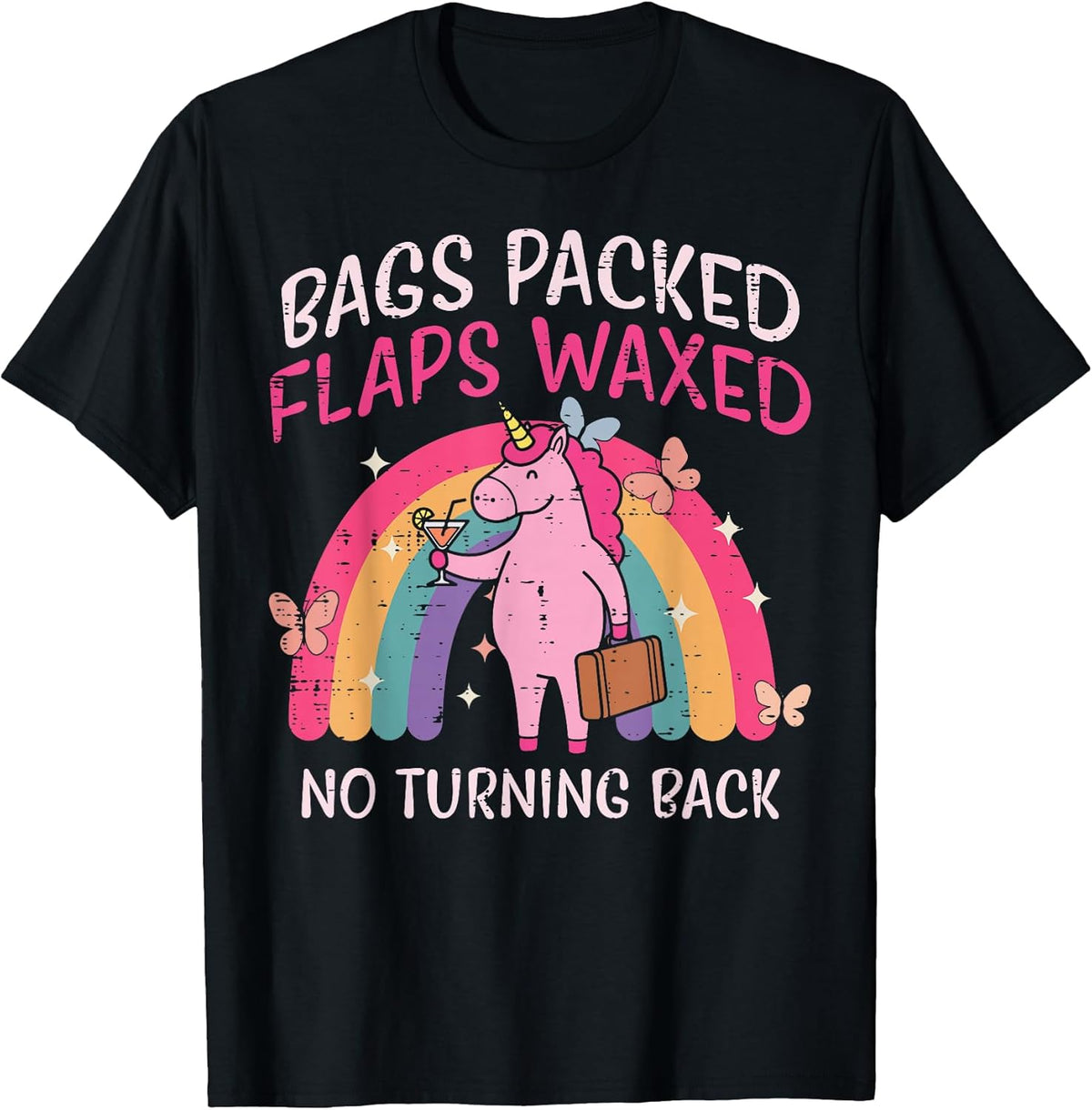 Bags Packed Unicorn Funny Inappropriate Vacation Women Unisex , , , Long Sleeve Tee