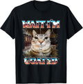 Wait I'm Goated Cat Graphic Tee