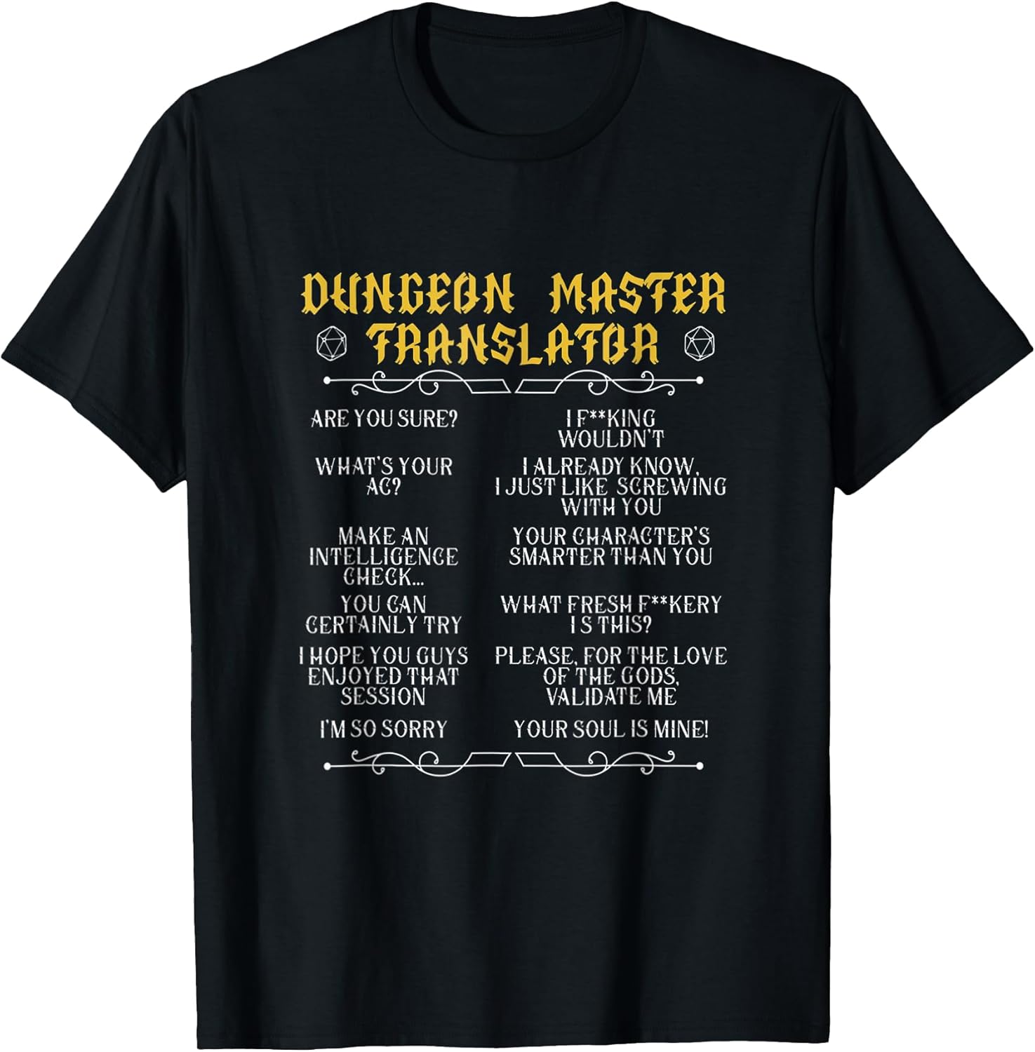 Gaming-Master,Board Game,Role-Playing Game,Player,Dungeon Unisex , , , Long Sleeve Tee