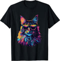 Maine Coon Cat Lovers Design Pop Art Funny Maine Coon Cat Unisex , , , Long Sleeve Tee