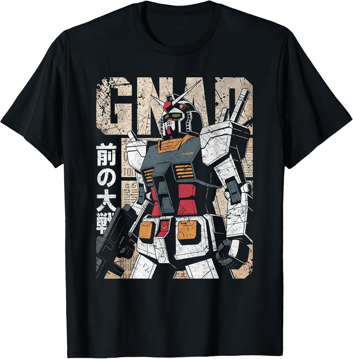 Vintage Mecha Robot Japanese Anime Style Retro Battle Suit Unisex , , , Long Sleeve Tee