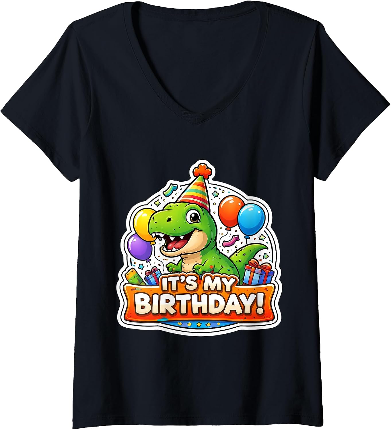It's My Birthday Party Dinosaur Kids Dino Merch