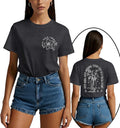 Inspirational Shirts for Women You are Worth It Front Back Floral Tee Tops Unisex , , , Long Sleeve Tee