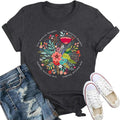Womens Inspirational Shirts Grow Positive Thoughts Motivational Floral Wildflower Tee