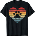 Veterinarian Vet Tech Retro Sunset Paw Print Dog Cat Lover Unisex , , , Long Sleeve Tee
