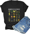 Science Women Teacher Shirt Women in Science Aesthetic Graphic T Shirt Casual Soft Tee for Teacher