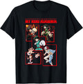 Red Block Character Collage Anime Unisex , , , Long Sleeve Tee