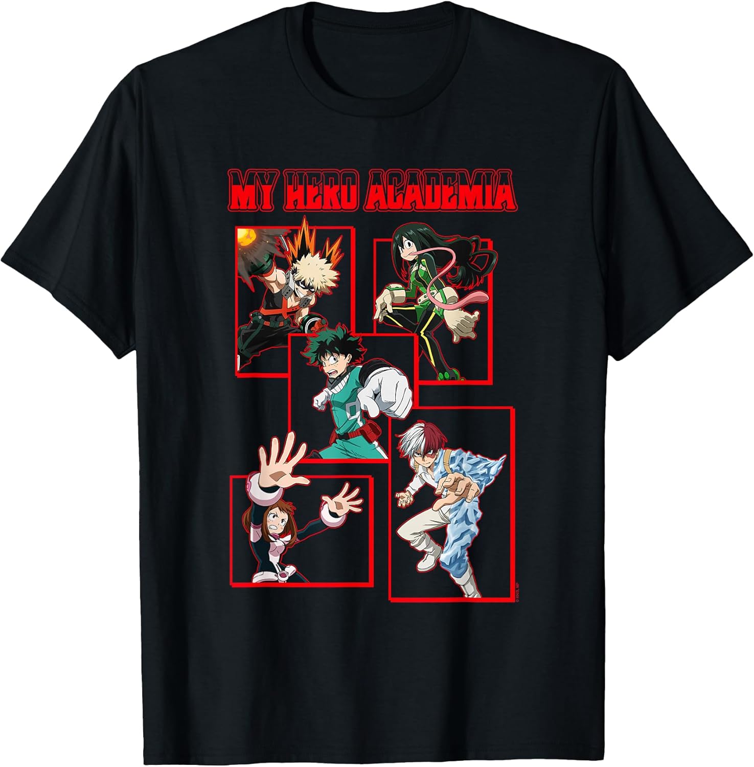 Red Block Character Collage Anime Unisex , , , Long Sleeve Tee