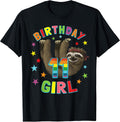 Girl Birthday Sloth Tees & Merch
