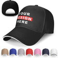 Custom Baseball Caps Design Your Own Image/Text/Logo Personalized Hats Unisex Adjustable Customised Hats for Men Woman