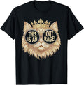 This is an Outrage Meme Funny Princess Cat Sarcastic Quote Unisex , , , Long Sleeve Tee