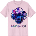 Kpop Demon Hunters Huntrix Capture Color Adult Pink Crew Neck Short Sleeve -XXL Unisex , , , Long Sleeve Tee