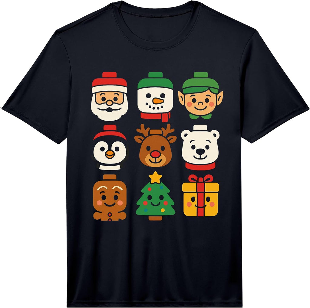 Funny Christmas Building Blocks Boys Kids Tees