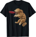 Golden Doodle Dog Fetch Frisbee Catching Dog Lover Unisex , , , Long Sleeve Tee