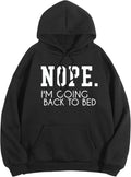 Women's Slogan Letter Print Long Sleeve Hooded Pullover Tops Unisex , , , Long Sleeve Tee