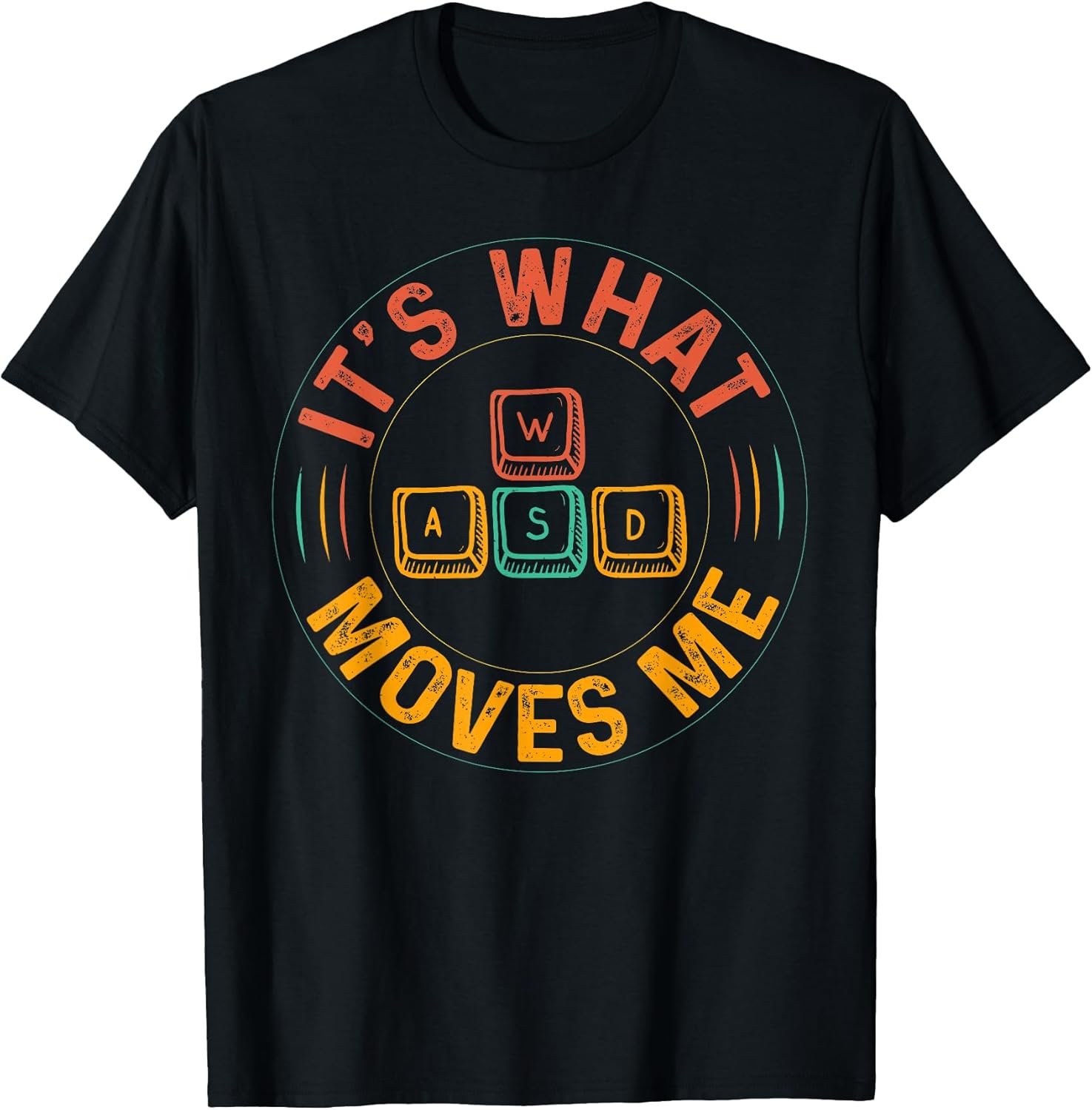 WASD PC Gamer Gifts Video Gaming Boys Men Vintage Gift Women Unisex , , , Long Sleeve Tee