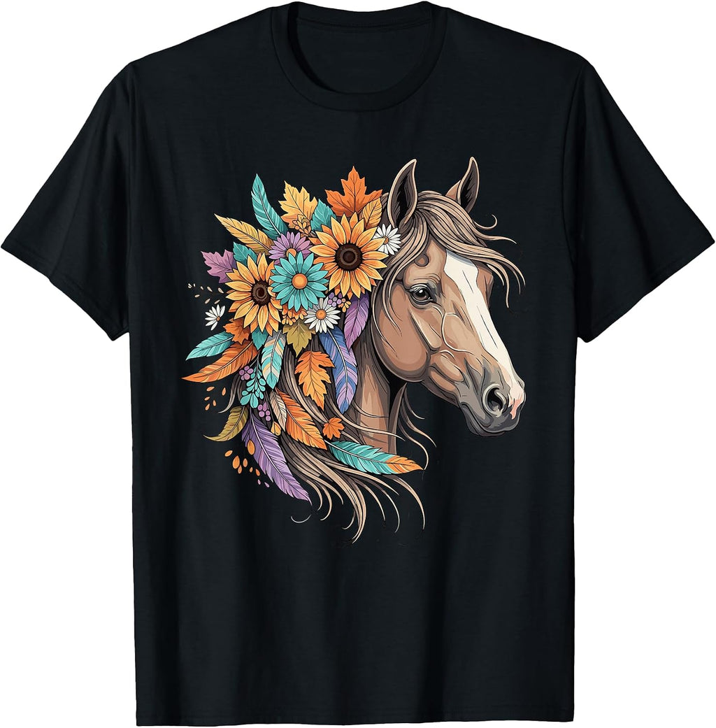 Wildflower Horse RidingTee for Women & Girls