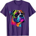 Boxer Dog Pop Art Design Cute Boxer Dog Lovers for Men Women Girls Kids Unisex , , , Long Sleeve Tee
