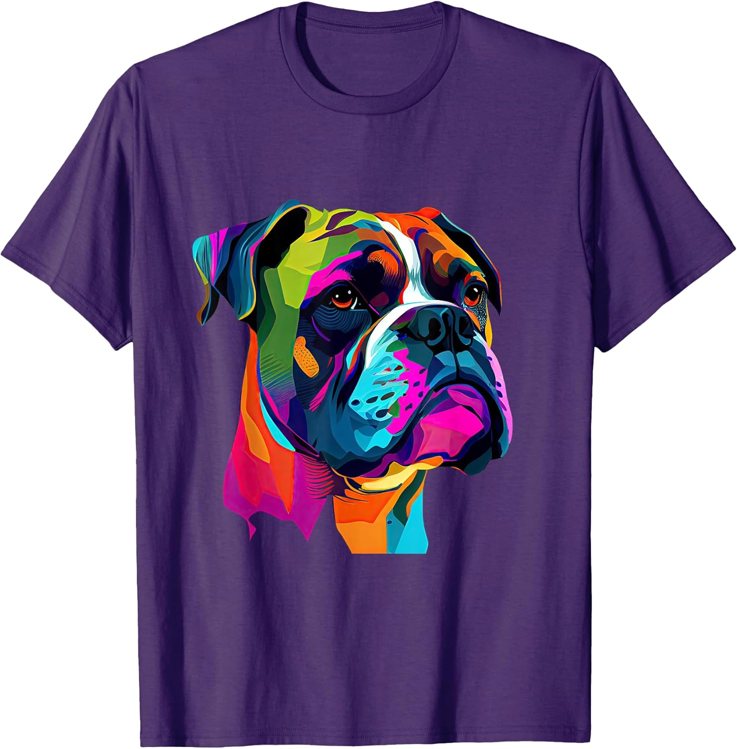 Boxer Dog Pop Art Design Cute Boxer Dog Lovers for Men Women Girls Kids Unisex , , , Long Sleeve Tee