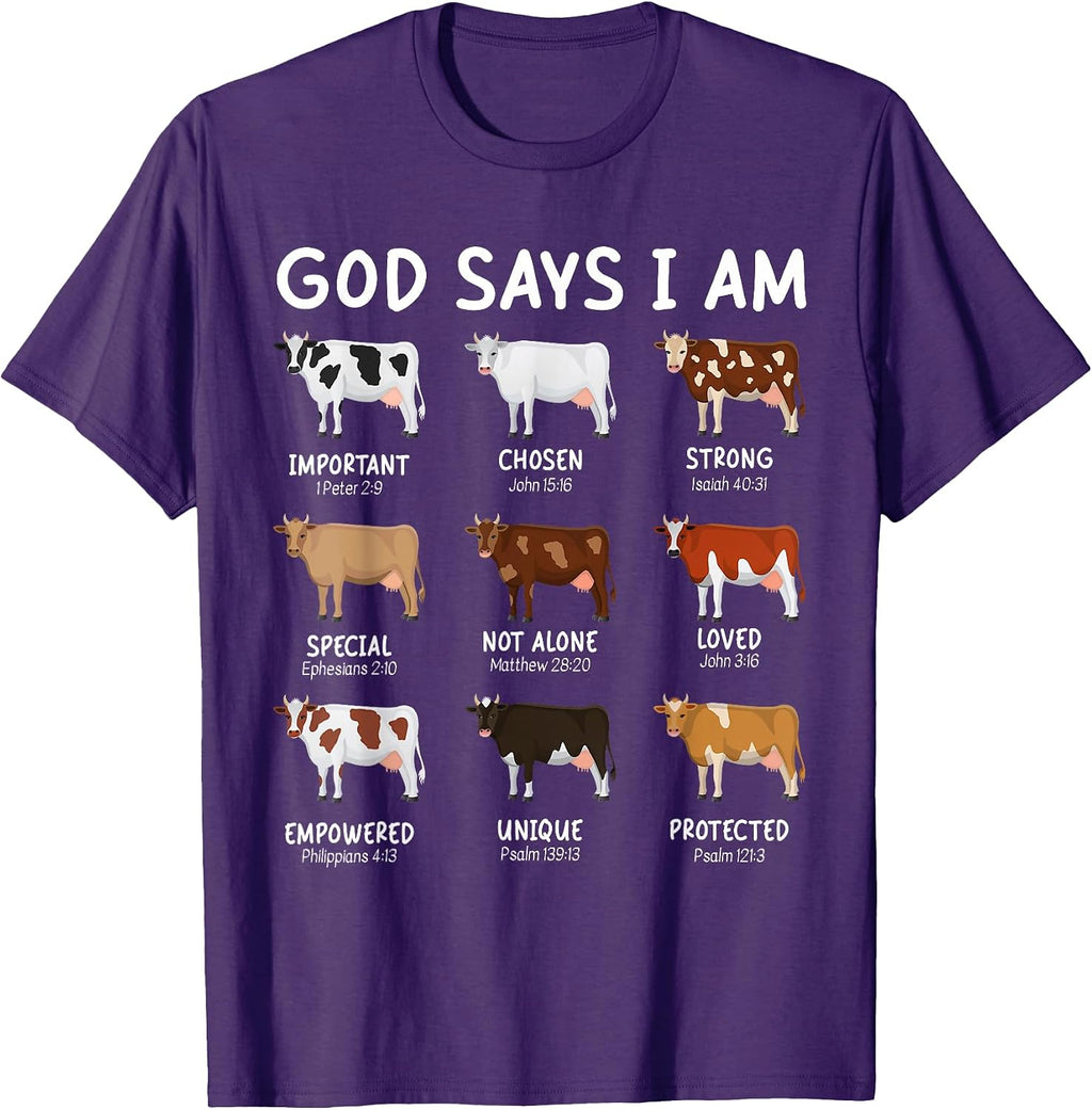 God Says I Am Christian Bible Verse Apparel