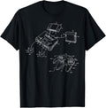 Vintage Gaming Diagram - Video Game Controller Gamer Gift Unisex , , , Long Sleeve Tee