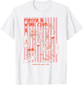 Pasta & Wine Club Illustration Foodie Clean Girl Aesthetic Unisex , , , Long Sleeve Tee