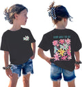 Girls Christian Flower Graphic Tees Cute Aesthetic Floral Shirts Kids Positive T Shirts Inspirational Preppy Tops
