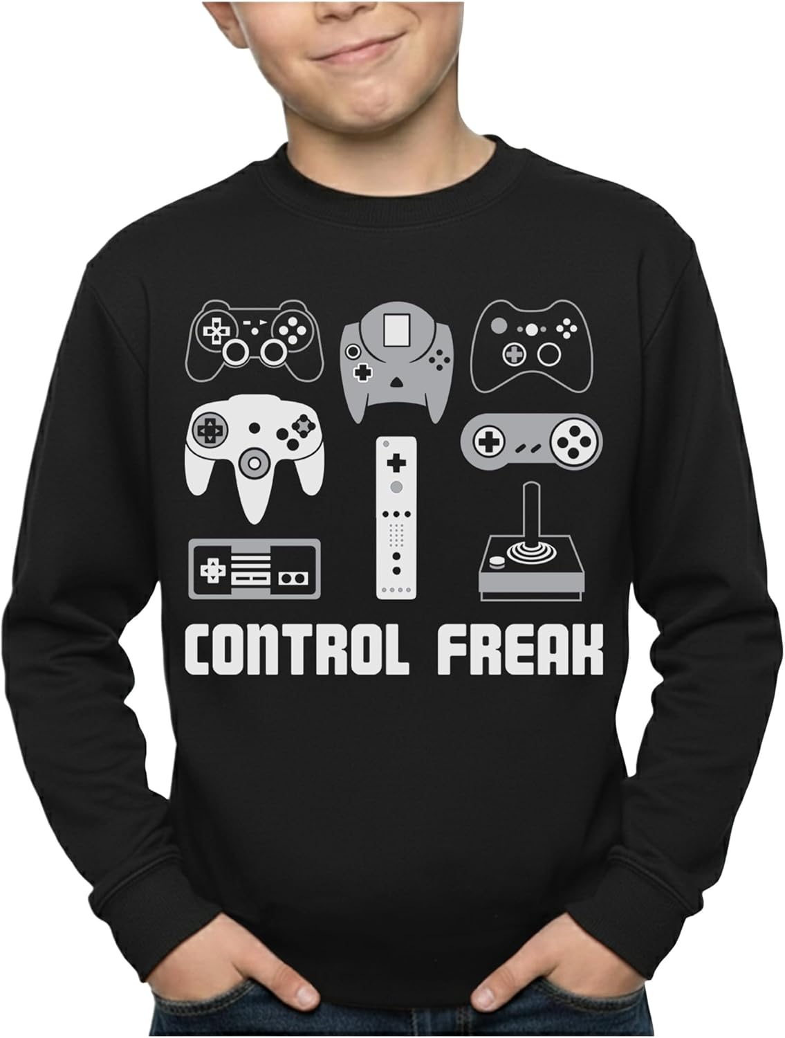 I Paused My Game to Be Here Sweater - Funny Gamer Long Sleeve Shirt for Boys and Girls - Youth Gaming Gift