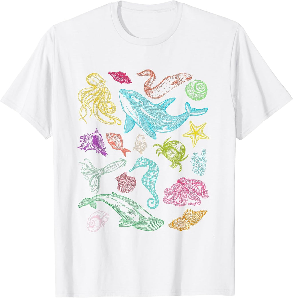 Ocean Wildlife Shark Turtle Octopus Fish Animal