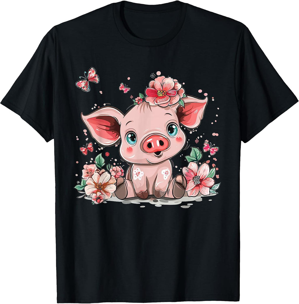 Colorful Pig Art I Cartoon Pig