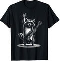 Raccoon Rock Music Band Guitar Men Women Kids Funny Raccoon Unisex , , , Long Sleeve Tee
