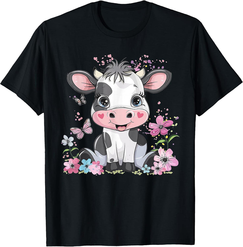 Colorful Cow Art I Cartoon Cow