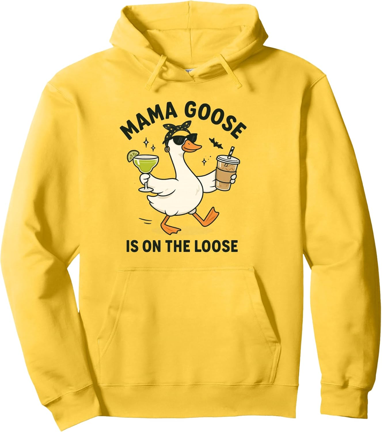 Mama Goose On The Loose Funny Mom Goose Graphic Pullover Unisex , , , Long Sleeve Tee