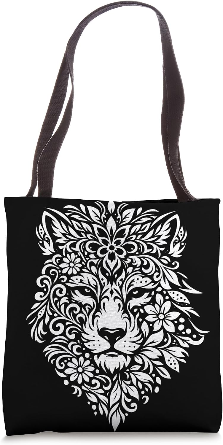 Mandala Lion Art For MAN women Lion Flower Lover