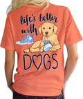 Life is Better with Dogs Women's Unisex , , , Long Sleeve Tee