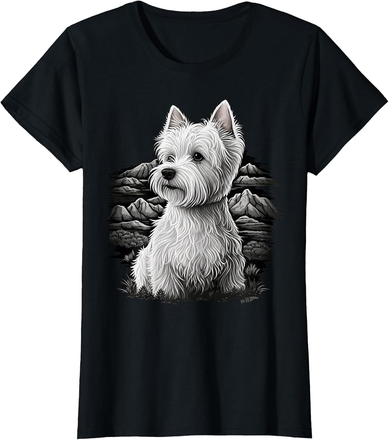 Cute Westie Dog on West Highland White Terrier Lover Unisex , , , Long Sleeve Tee