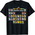 Periodic Table Of Characters Graphic Unisex , , , Long Sleeve Tee