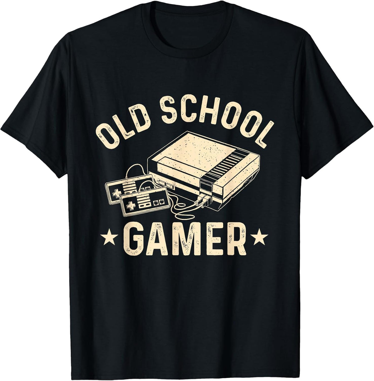 Old School Gamer - Vintage Gaming Video Games Controller Unisex , , , Long Sleeve Tee