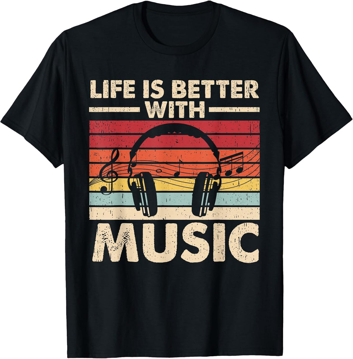 Life is Better with Music Lover Teen Girls Boys Musician Unisex , , , Long Sleeve Tee
